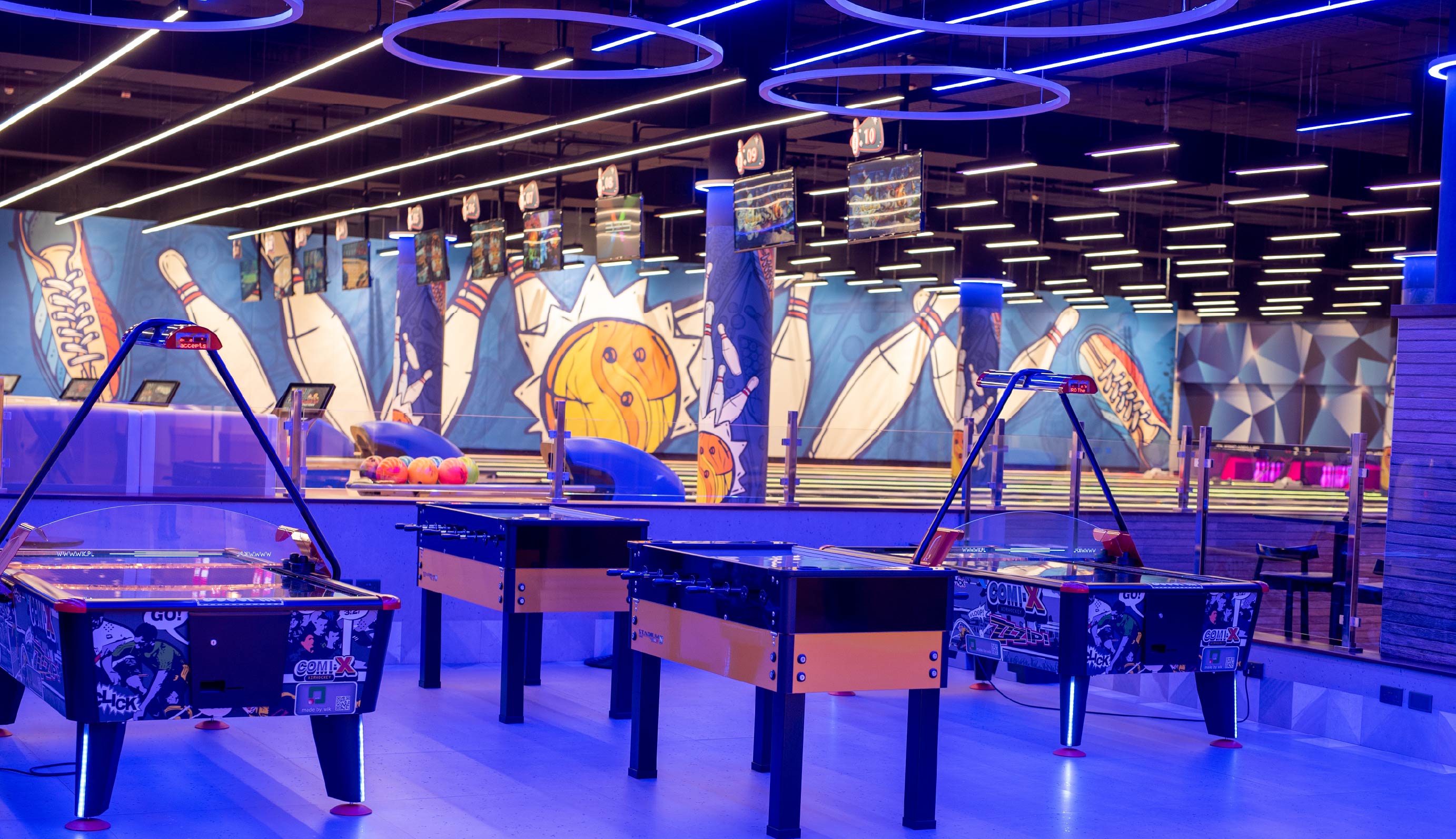 Strikez bowling and entertainment area at Westgate Shopping Mall